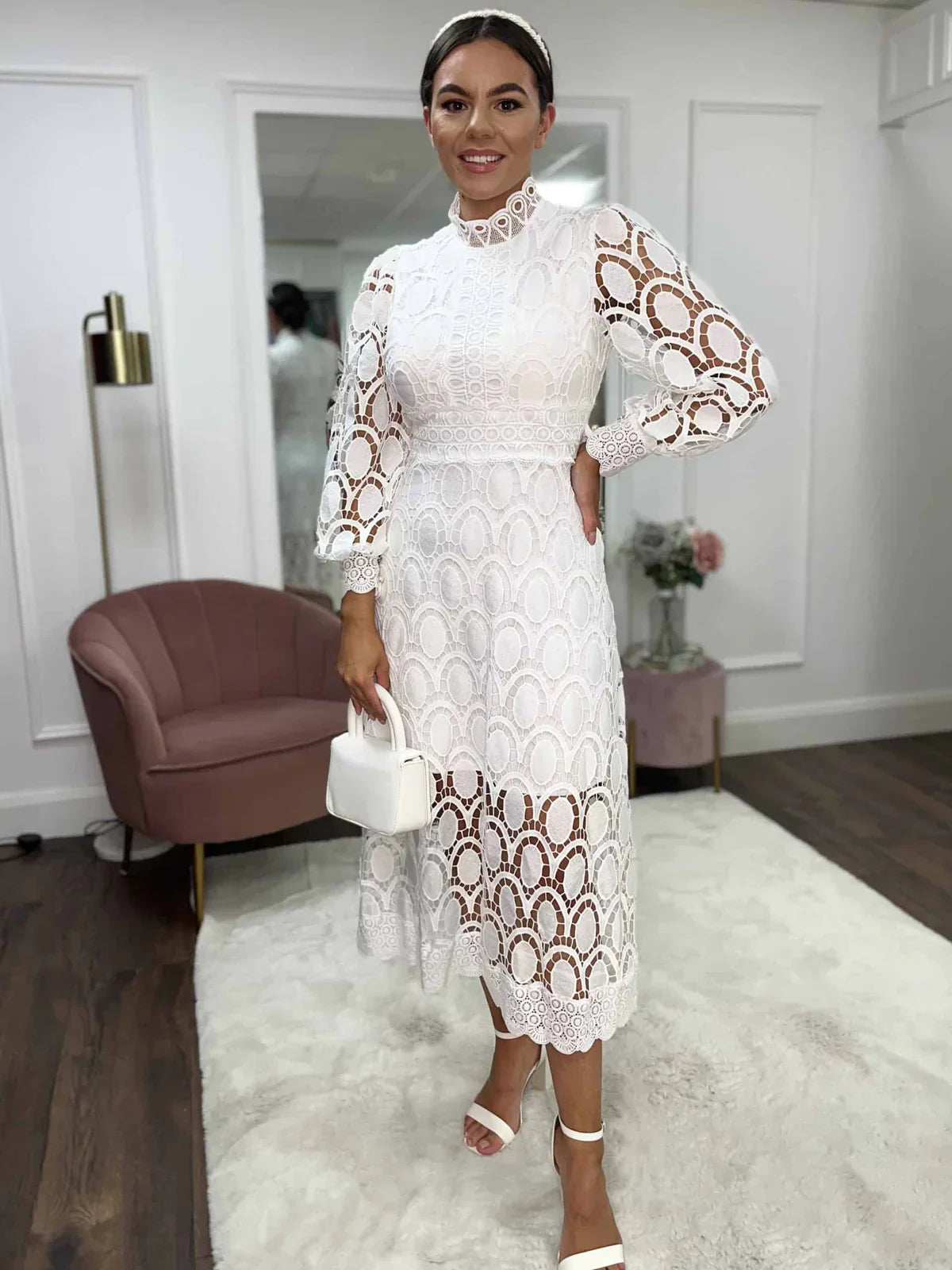 Romantic Elegance Midi Dress