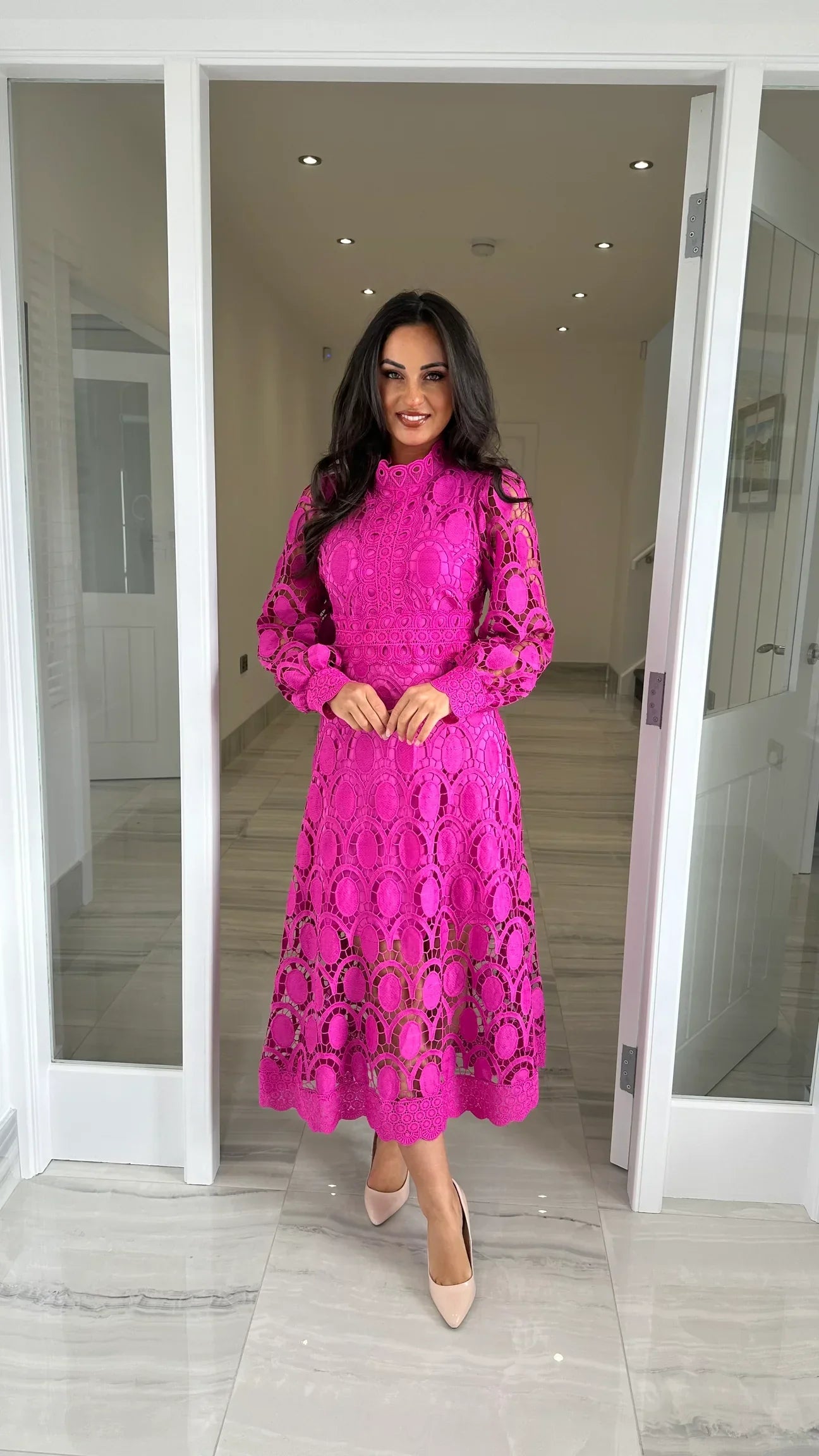 Romantic Elegance Midi Dress