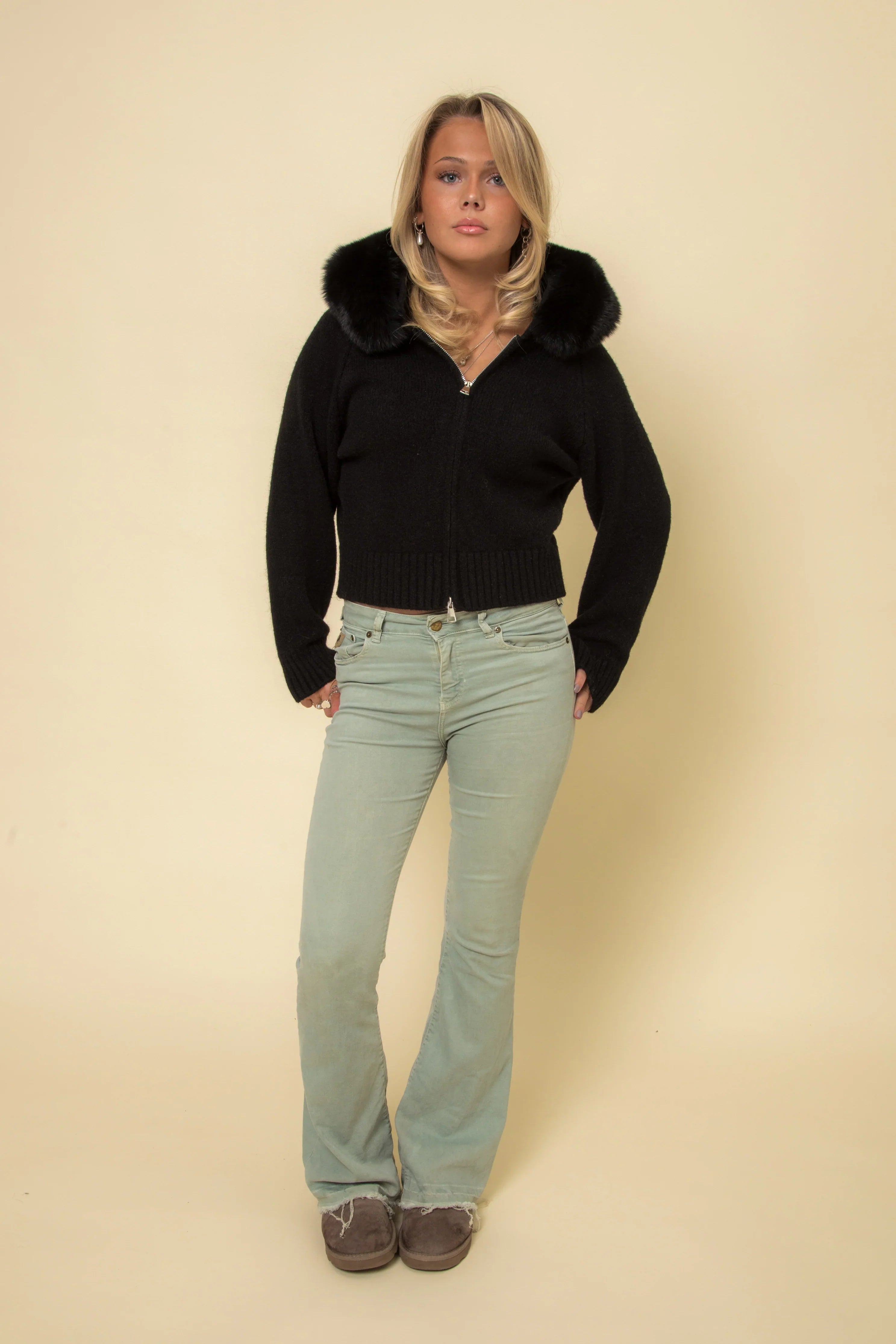 Faux Fur Sweater